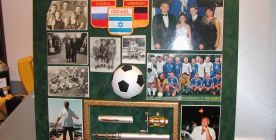 Family memories in a deep shadow box frame