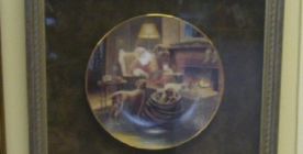 Framed plate by Trisha Romance.