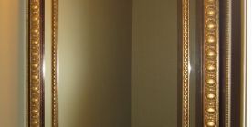 Custom Mirror for the powder room.